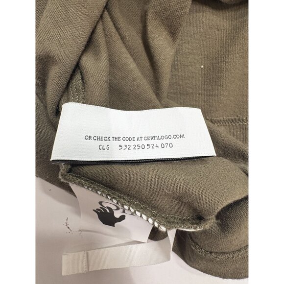 OFF-WHITE Bricks Arrow Slim S/S Tee in Army Green - Picture 8 of 9